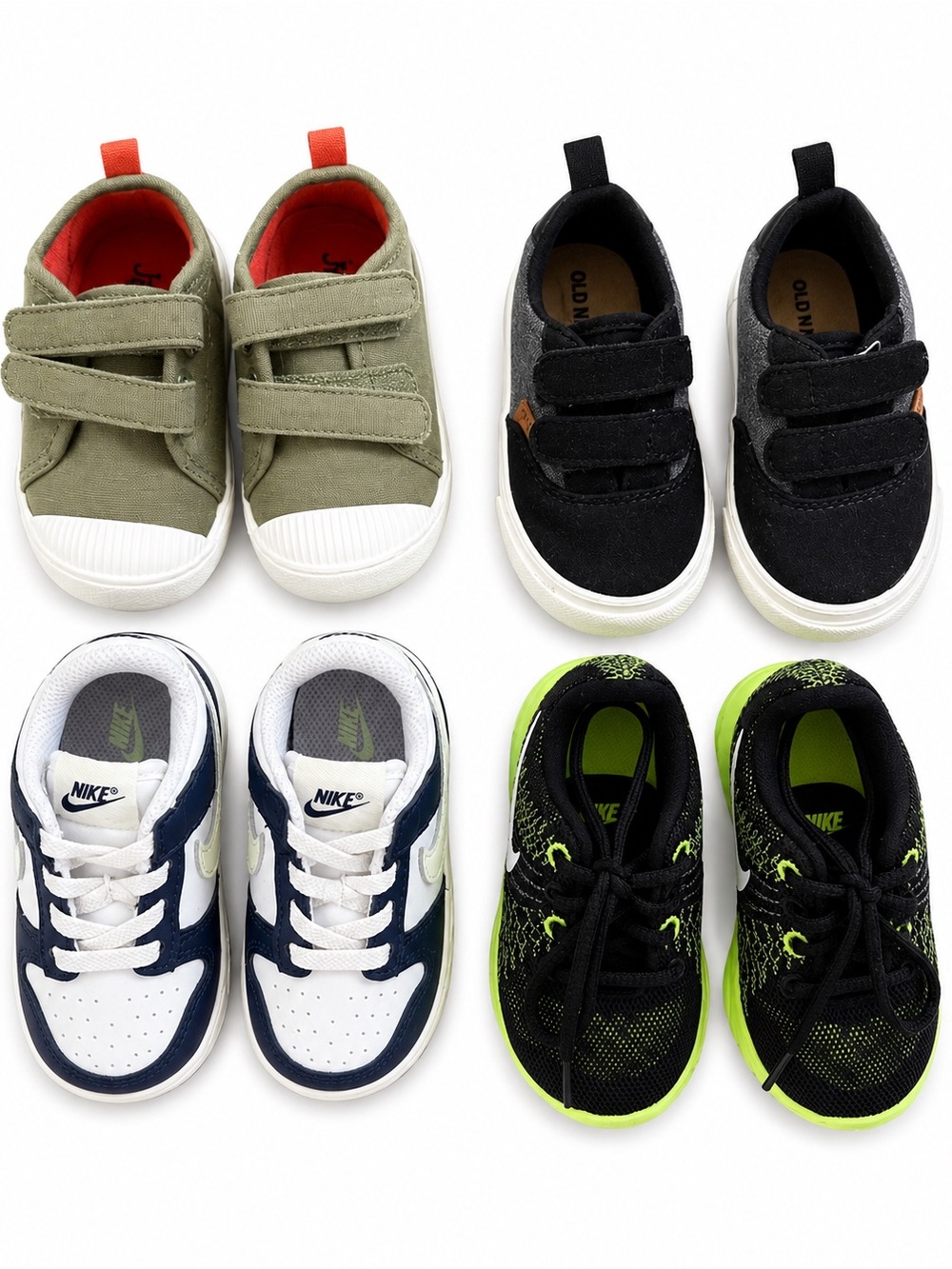 Toddler boy shoe bundle, sizes 4.5-5, NIKE, OLD NAVY, JUMPING BEANS